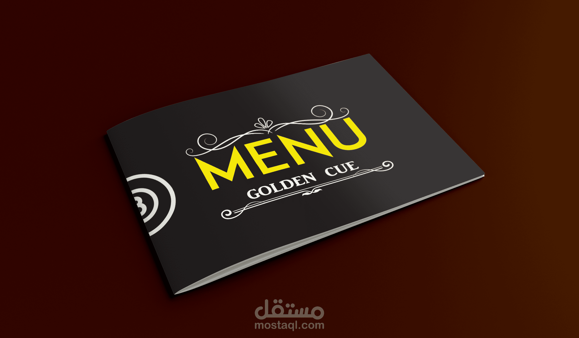 Golden Cue – Café  Menu Design