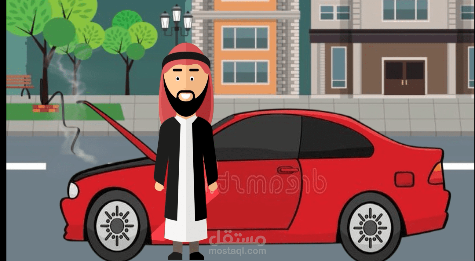 فيديو موشن جرافيك لشركة auto servies
