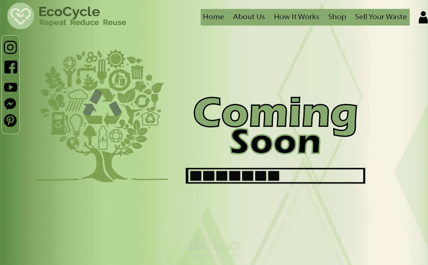 Coming Soon Pages for recycling website