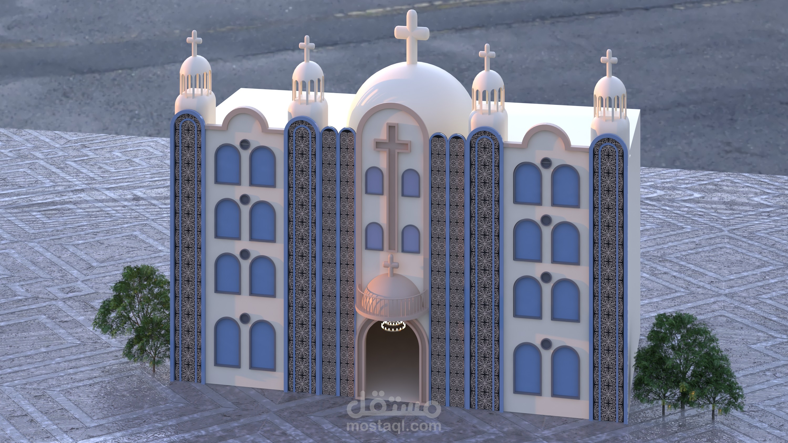 واجهه معماريه لكنيسه