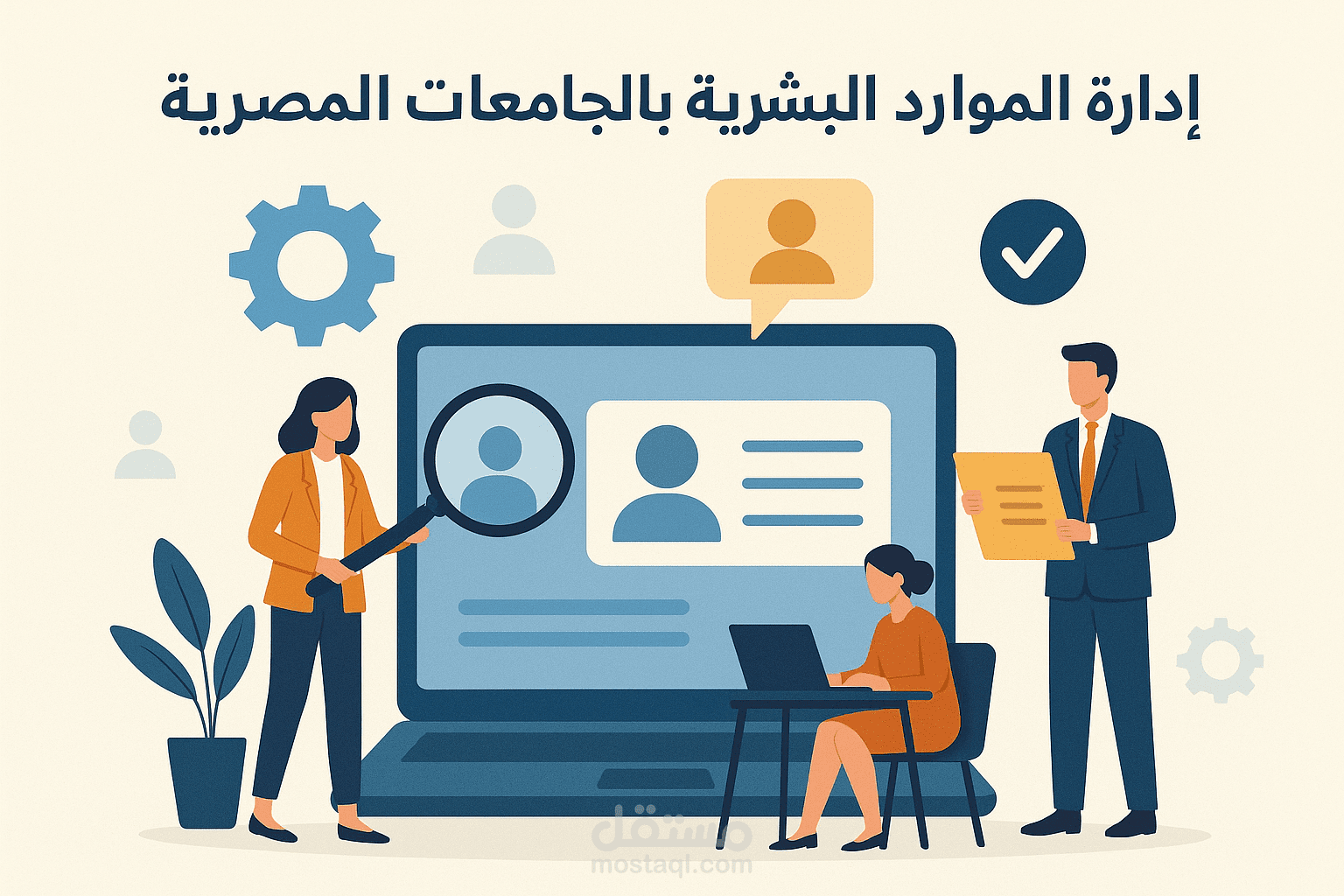 ادارة الموارد البشرية بالجامعات المصرية