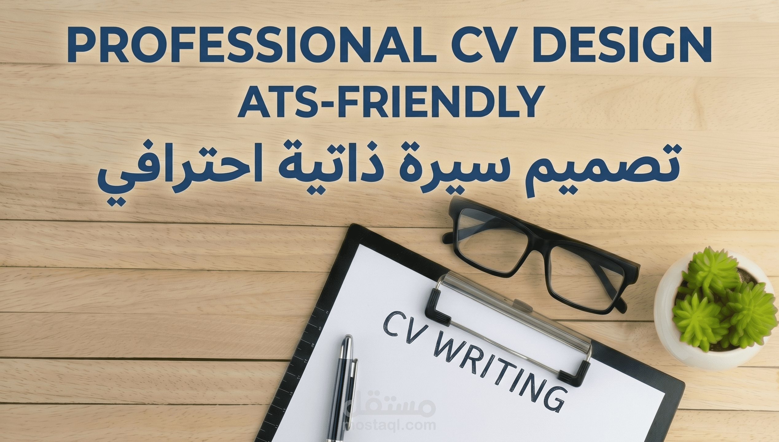 تصميم سيرة ذاتية (CV) احترافية متوافقة مع أنظمة الـ ATS.