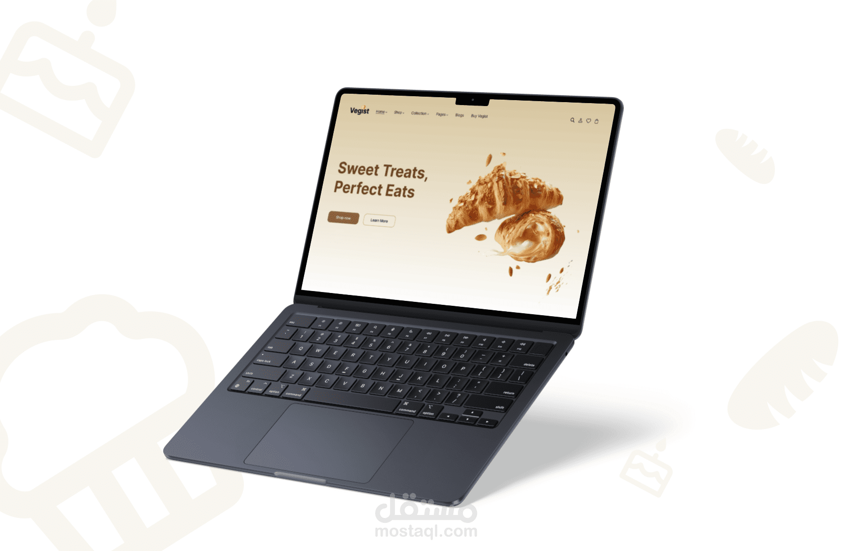 Landing Page لمتجر مخبوزات