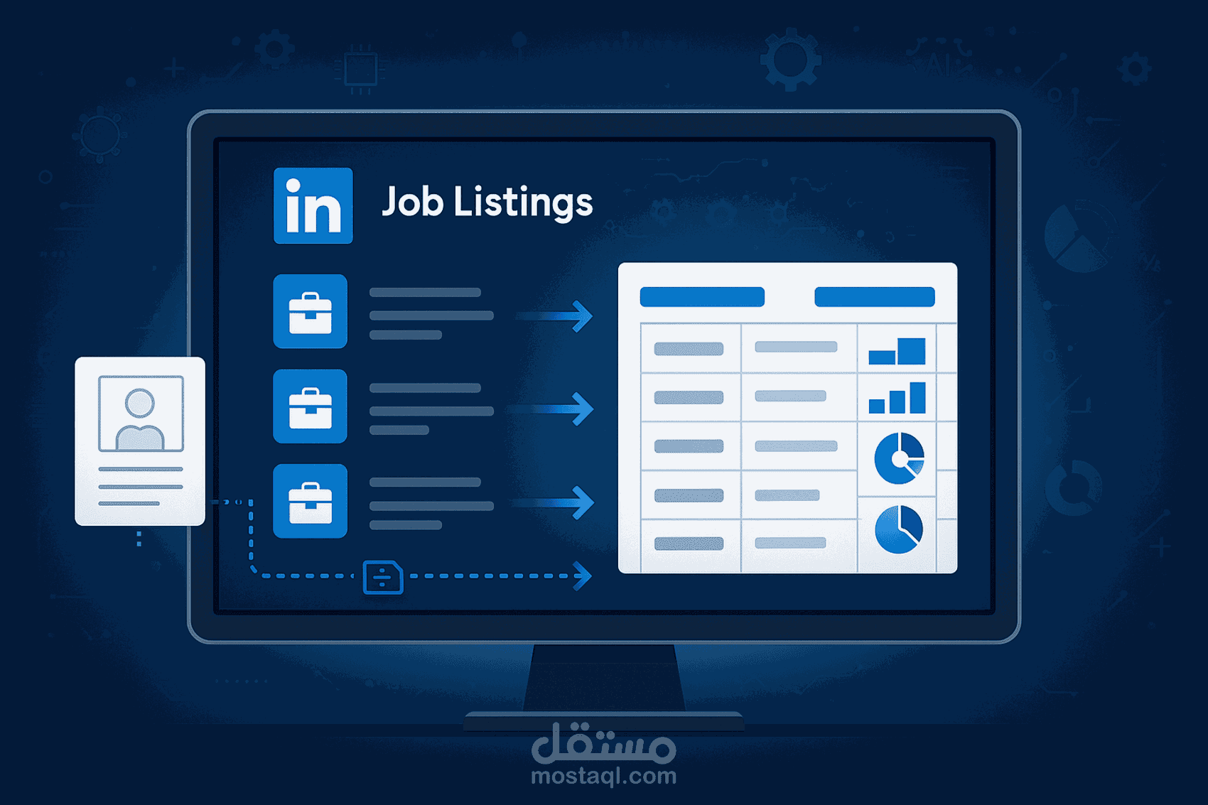 أداة آلية لاستخراج الوظائف من لينكدإن