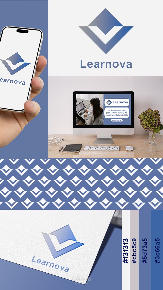 هوية بصرية لمنصة Learnova للتطوير المهني
