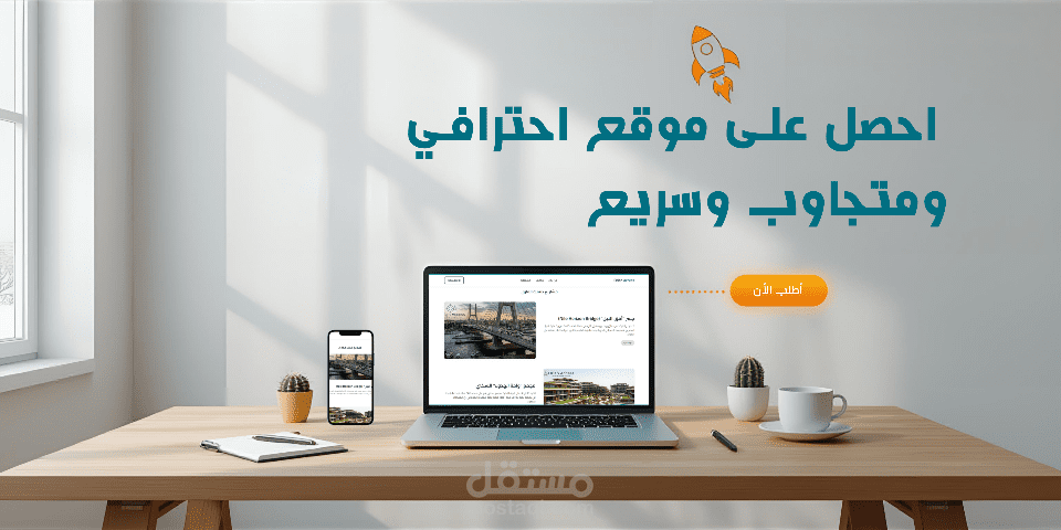 صفحة هبوط لعرض أعمال شركة هندسة مدنية