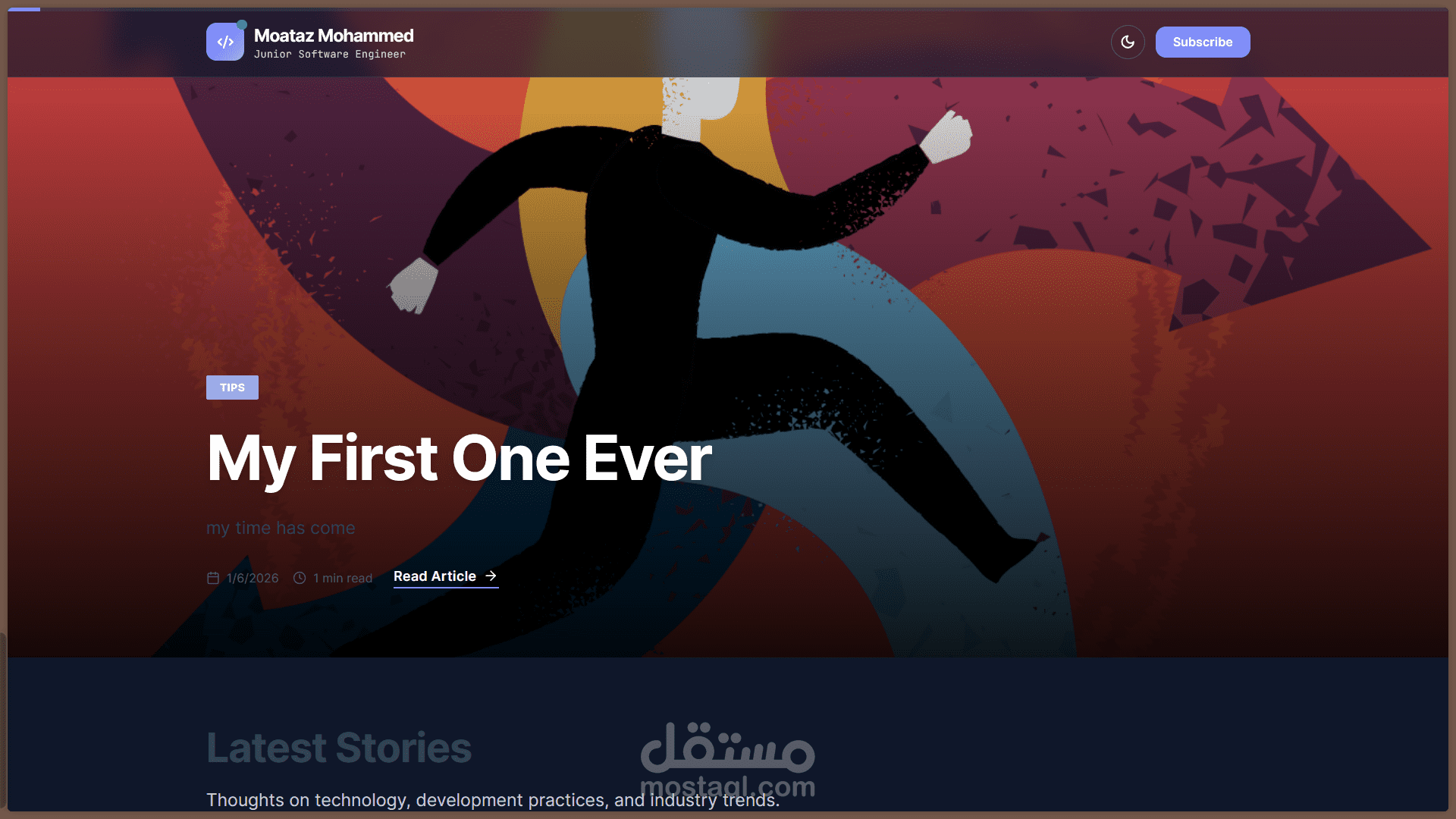 مدونة تفاعلية ونظام إدارة محتوى متكامل مع تحليلات فورية