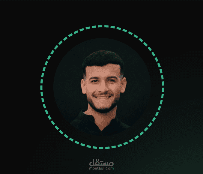 موقع بورتفوليو شخصي لمطور Front-End