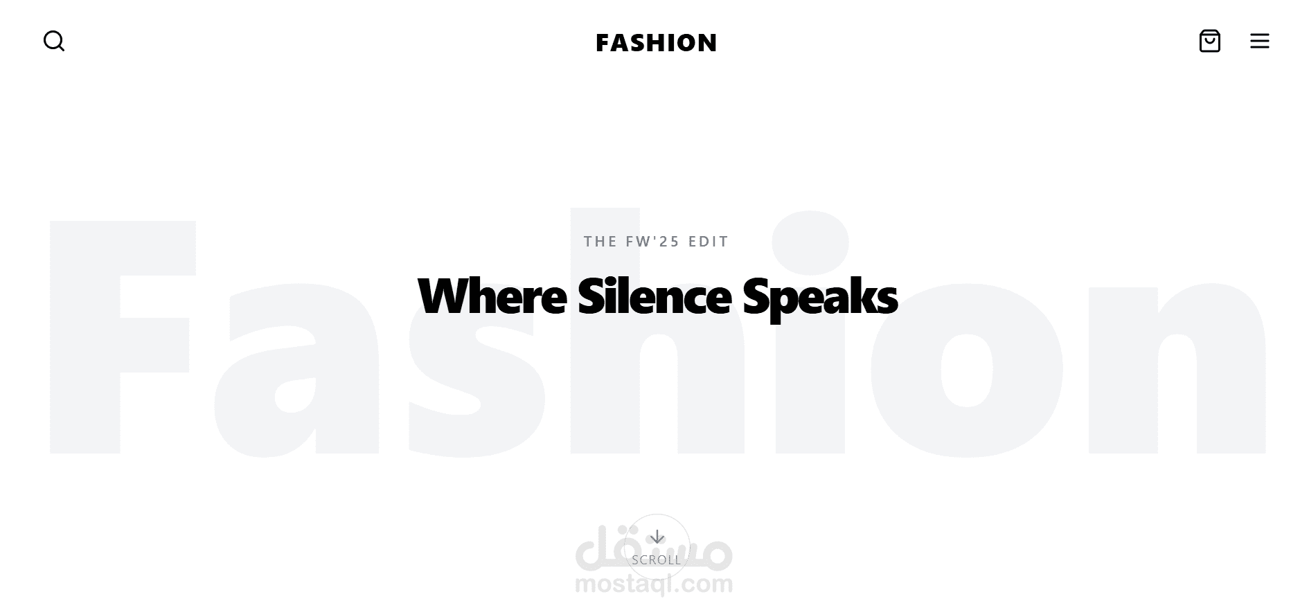 Fashion Brand Landing Page