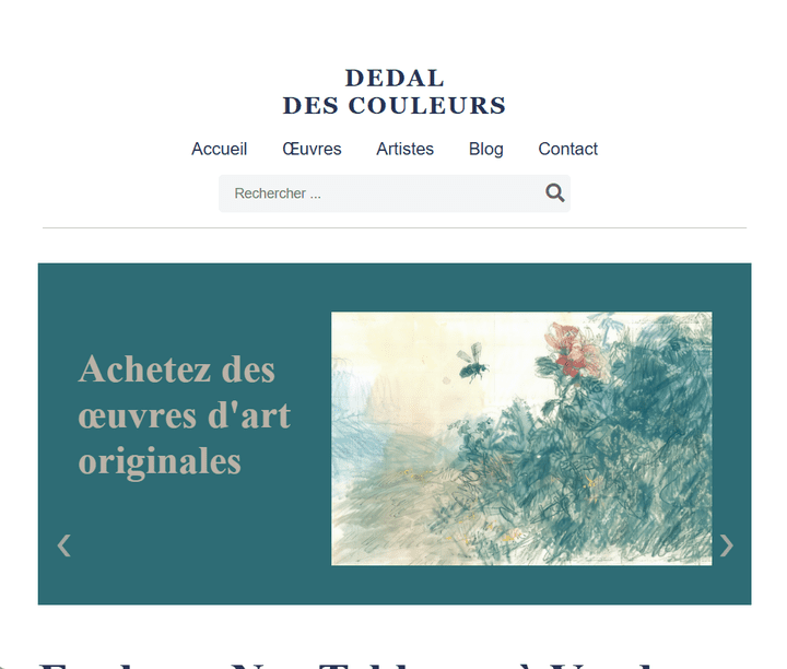 Art Gallery Website