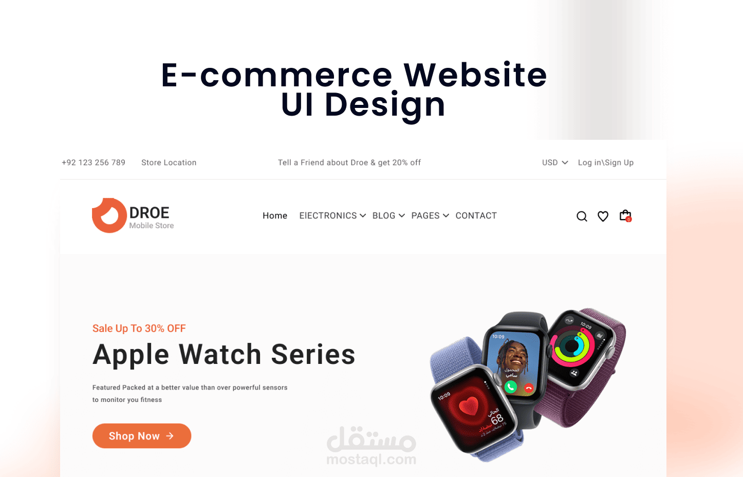 Electoronic e-commerce website