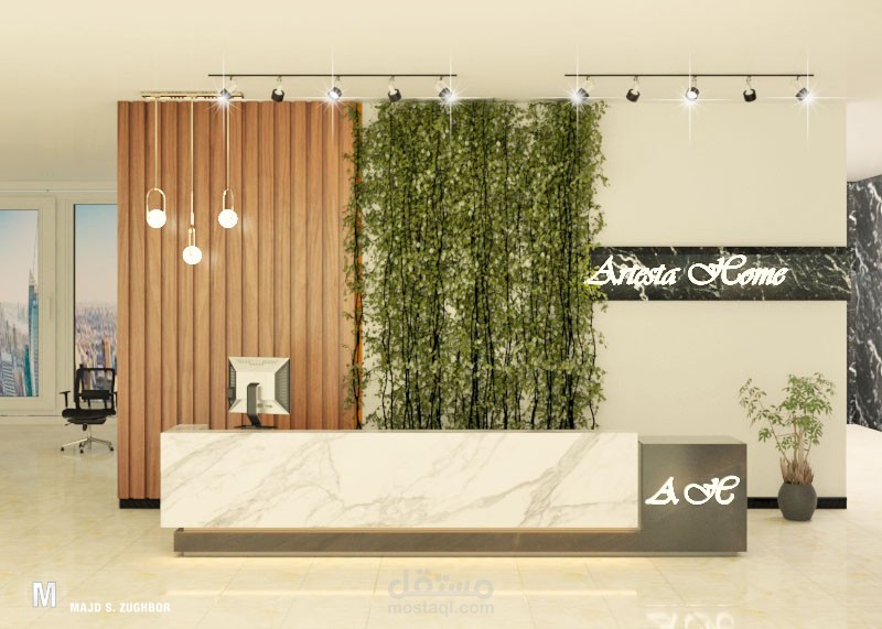 تصميم ريسبشن مكتب هندسي