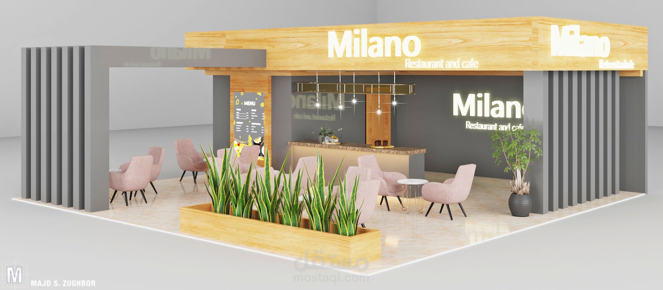 تصميم بوث كوفي شوب