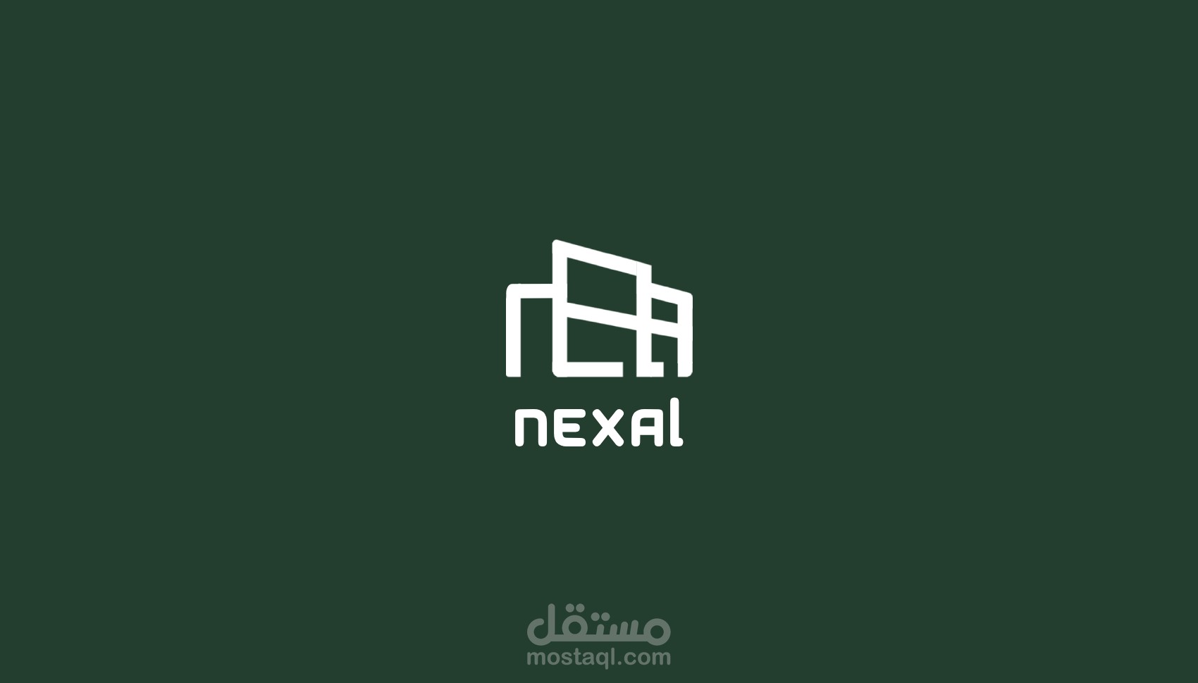 تصميم شعار شركة NEXAL للعقارات