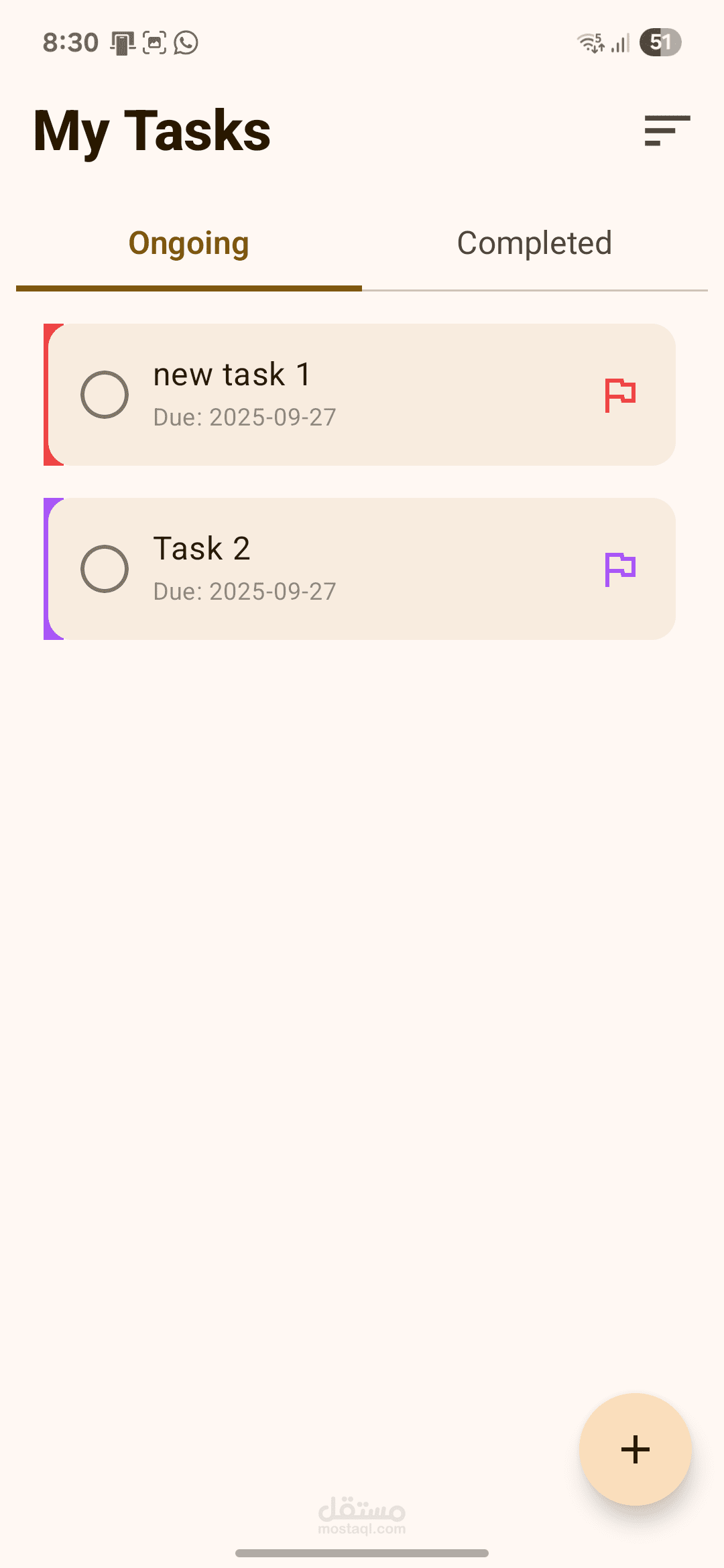 Task Manager App – تطبيق لإدارة المهام (Kotlin + Jetpack Compose)