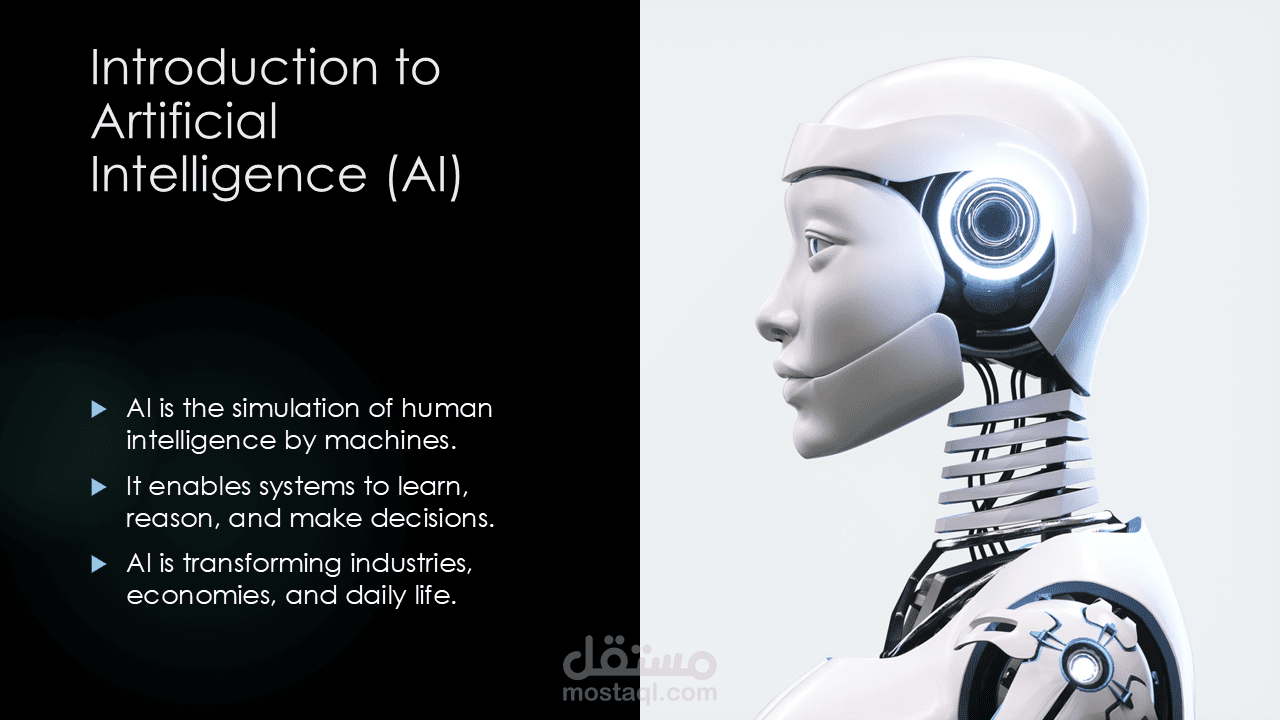 عرض PowerPoint عن AI