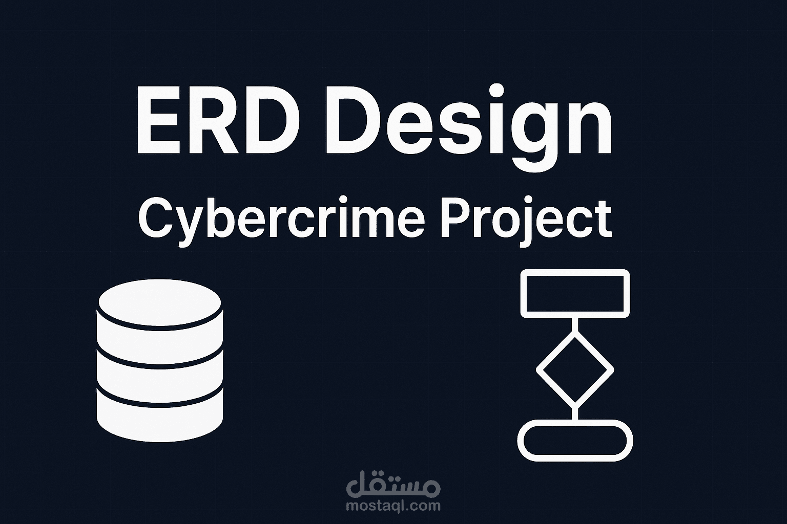 تصميم مخطط قاعدة بيانات (ERD) لمشروع Cybercrime Data Analysis