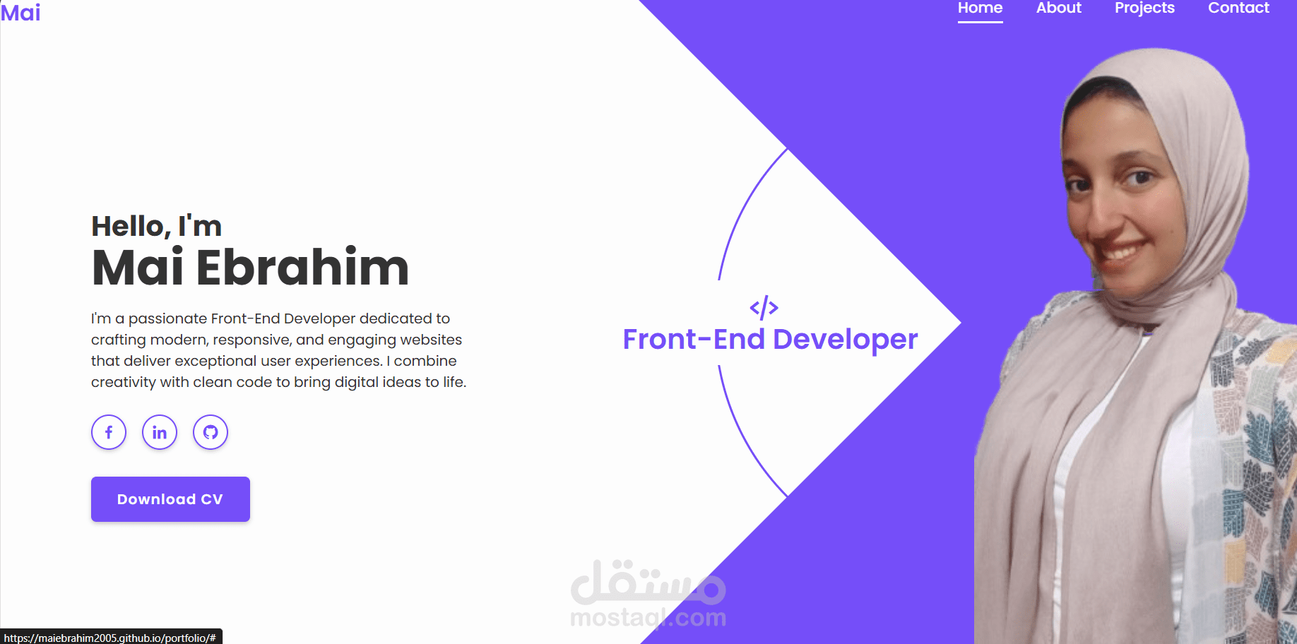 تصميم وإنشاء موقع بورتفوليو شخصي باستخدام HTML وCSS
