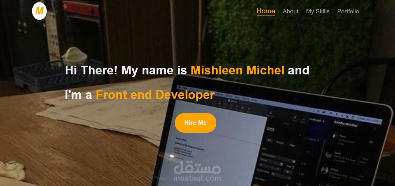 My Portfolio Website – Designed & Coded From Scratch
