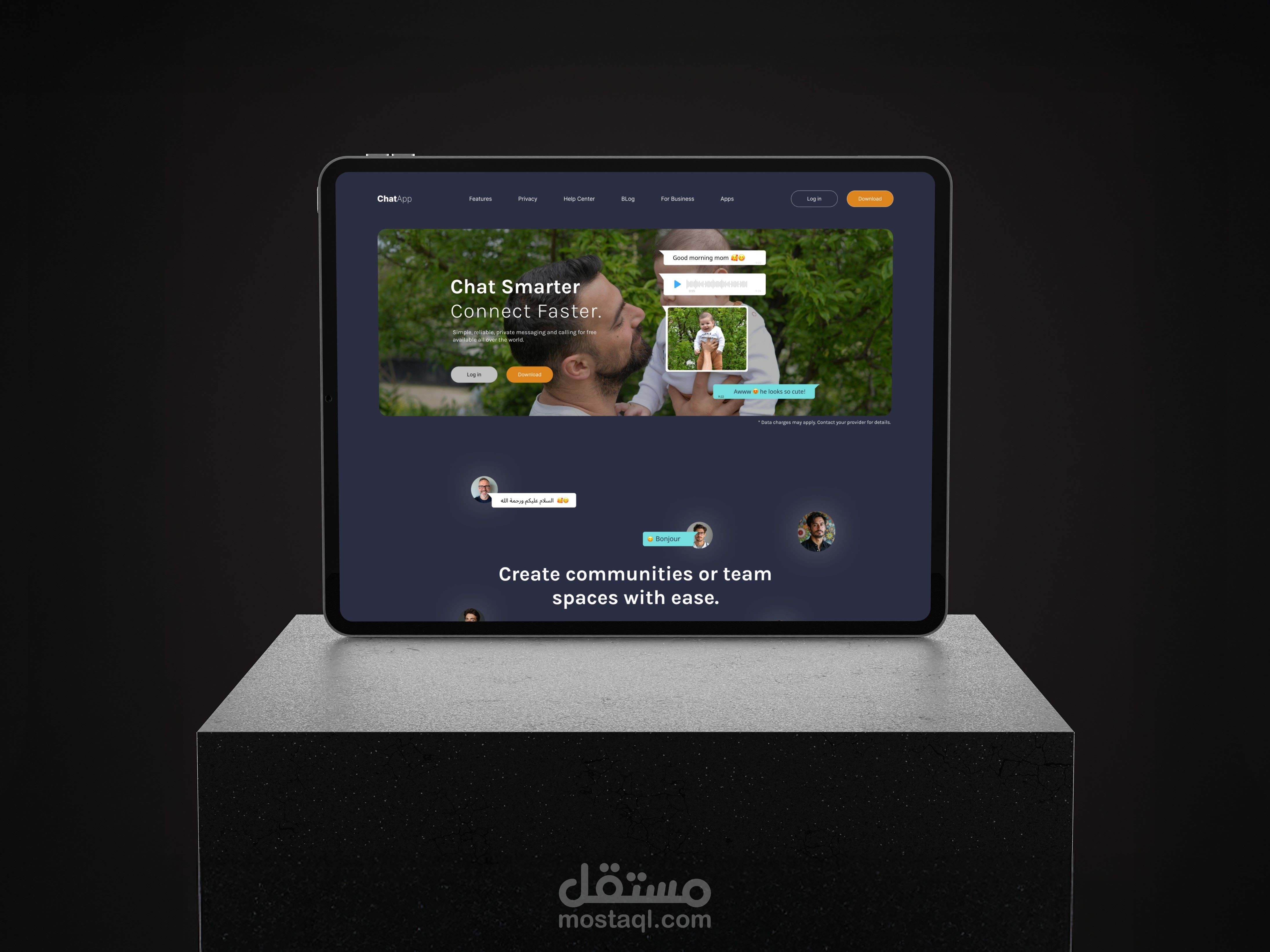 تصميم وتنفيذ صفحة هبوط لتطبيق SaaS (Figma + Webflow)