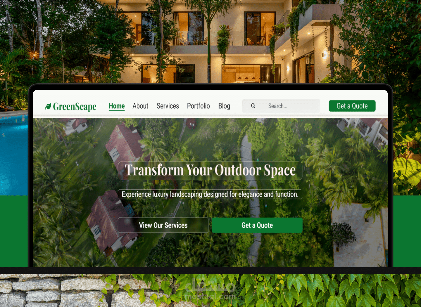 GreenScape – Luxury Landscaping Landing Page