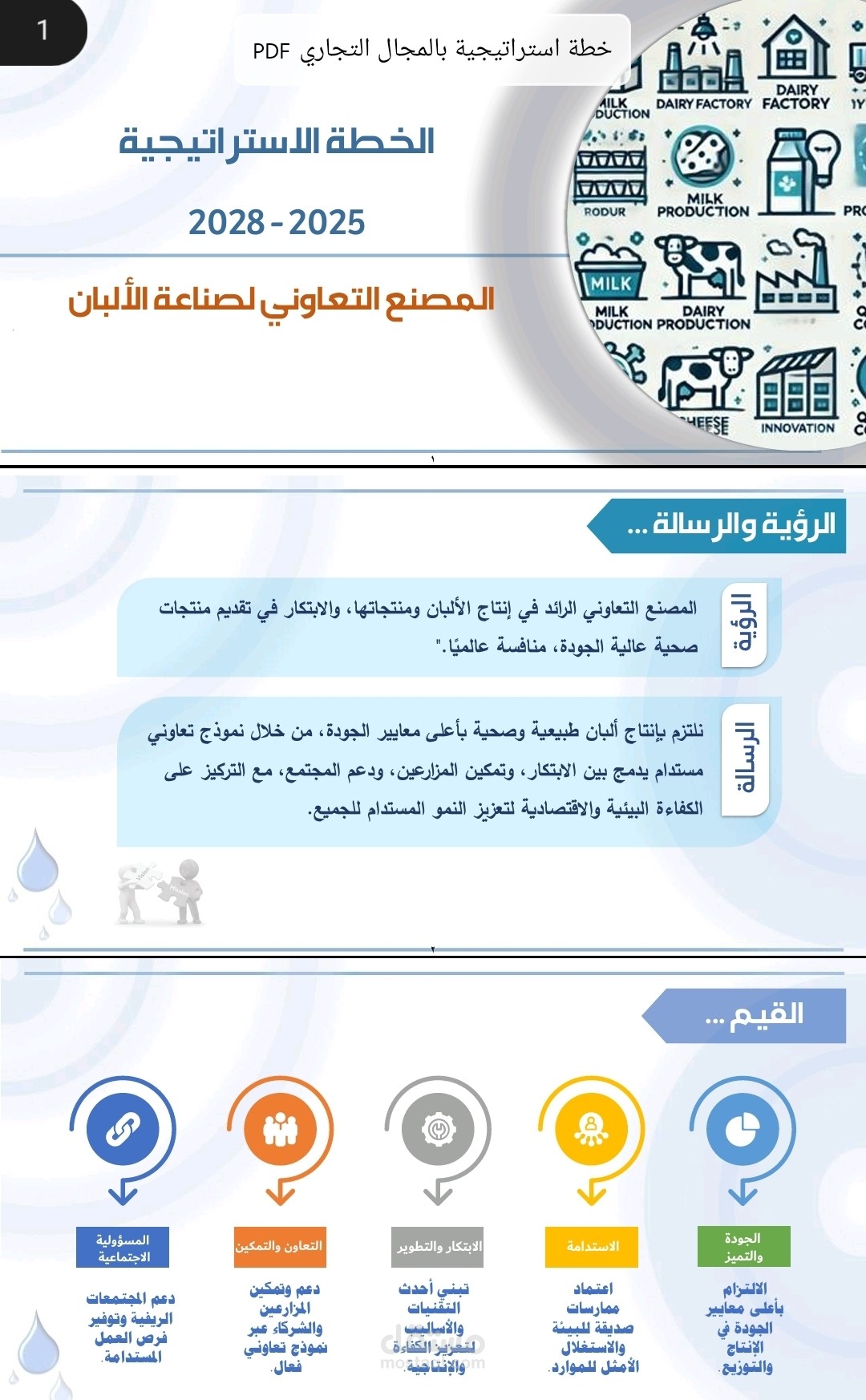 خطة استراتيجية في المجال التجاري