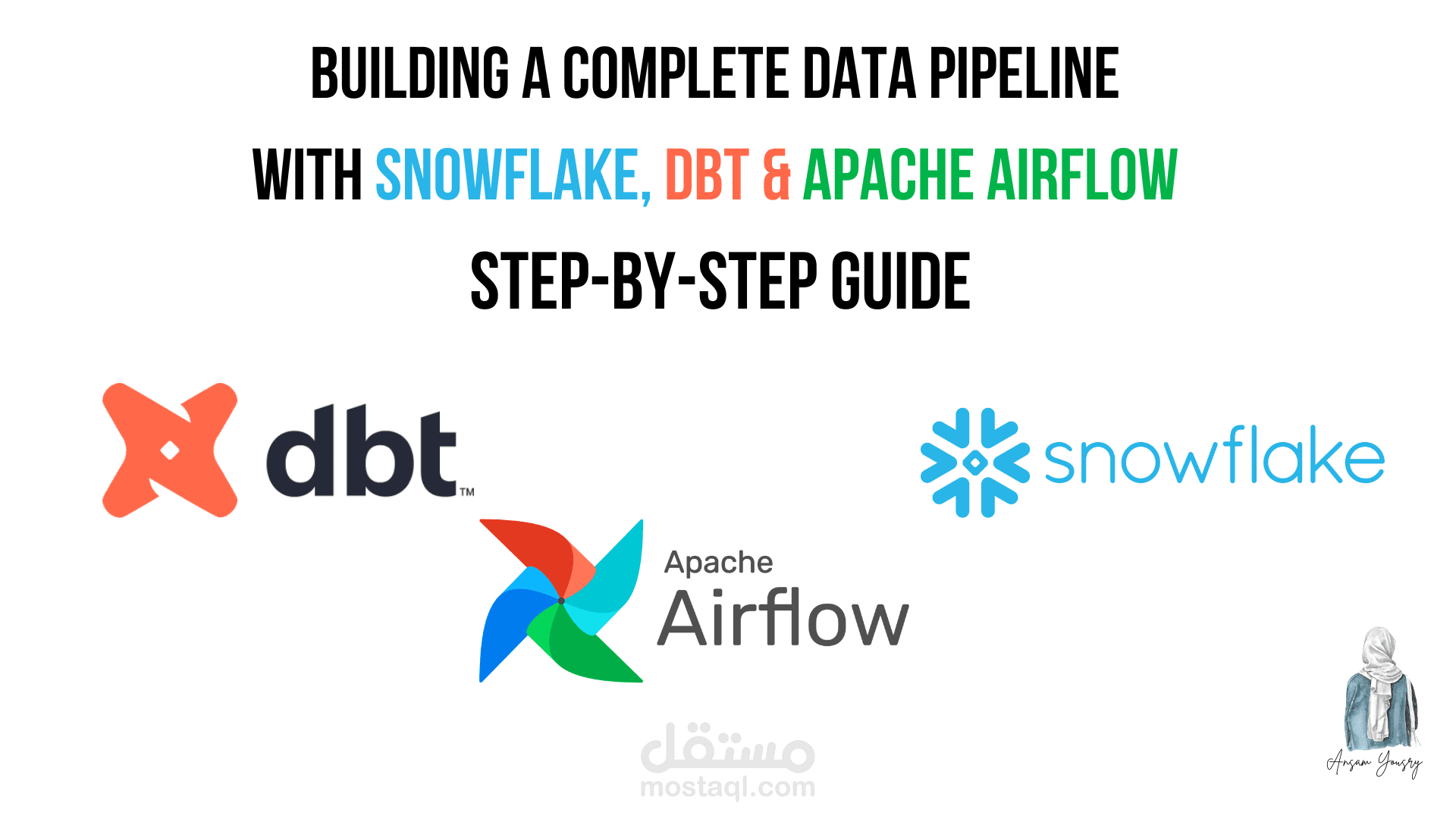تصميم خط معالجة بيانات (ETL) باستخدام Apache Airflow + dbt + Snowflake