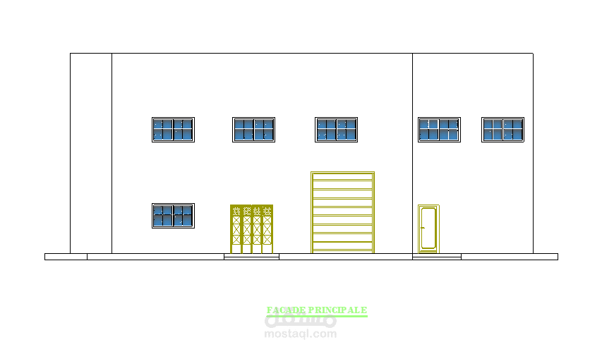 تصميم مكتب احترافي باستخدام AutoCAD بدقة عالية