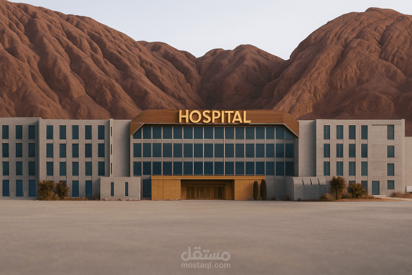 مشروع تصميم مستشفى متعدد التخصصات.