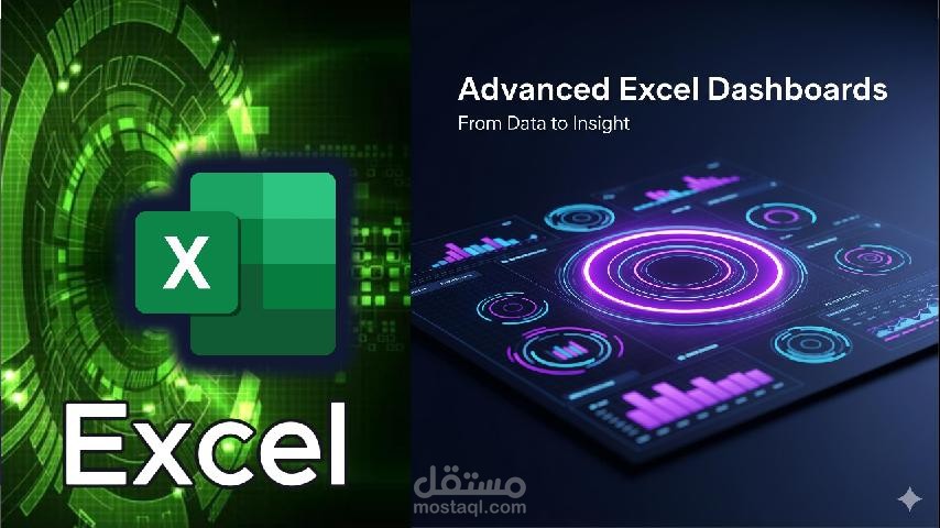 داش بورد تفاعلية مبهرة بالإكسل فقط لاتخاذ قرارات استراتيجية عاجلة