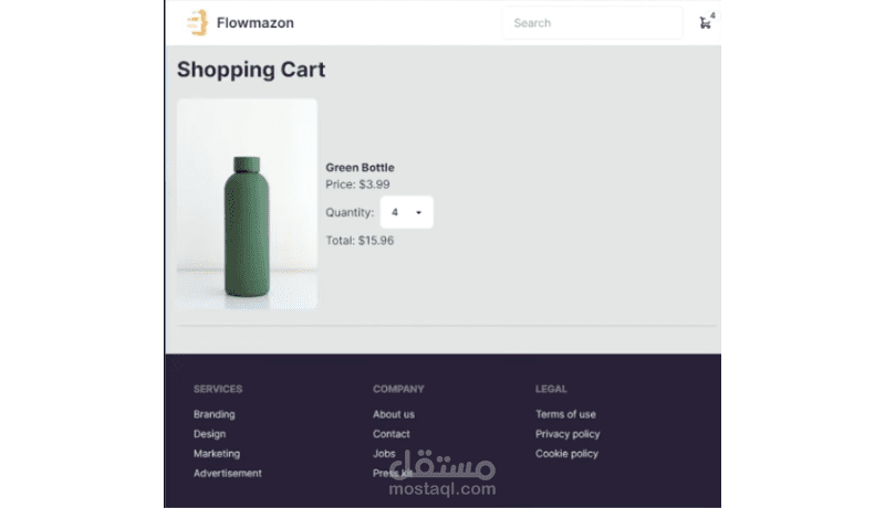 تطوير منصة تجارة إلكترونية متكاملة مع لوحة تحكم وإدارة ذكية للمخزن (Full-Stack E-commerce Application)