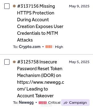 فحص وتأمين تطبيقات الويب واكتشاف الثغرات (حرجة وعالية) في HackerOne