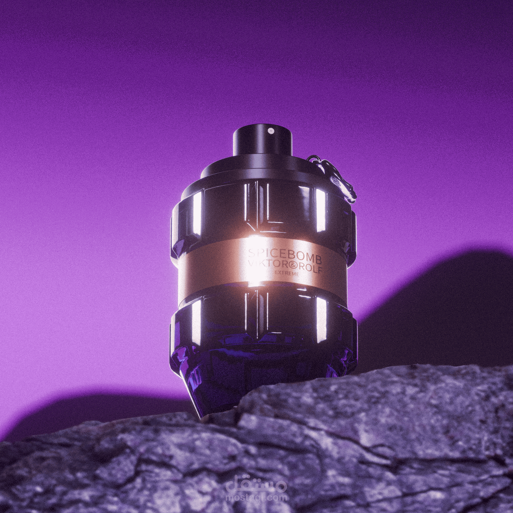 تصميم 3d لعطر Spice Bomb