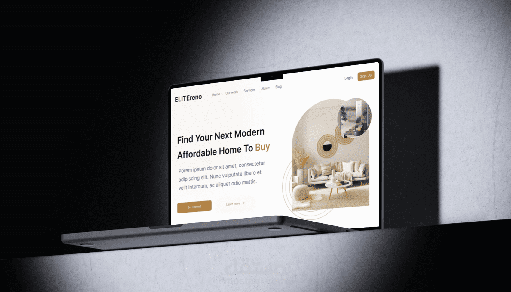 تصميم صفحة هبوط Landing Page عصرية بواسطة فيجما Figma