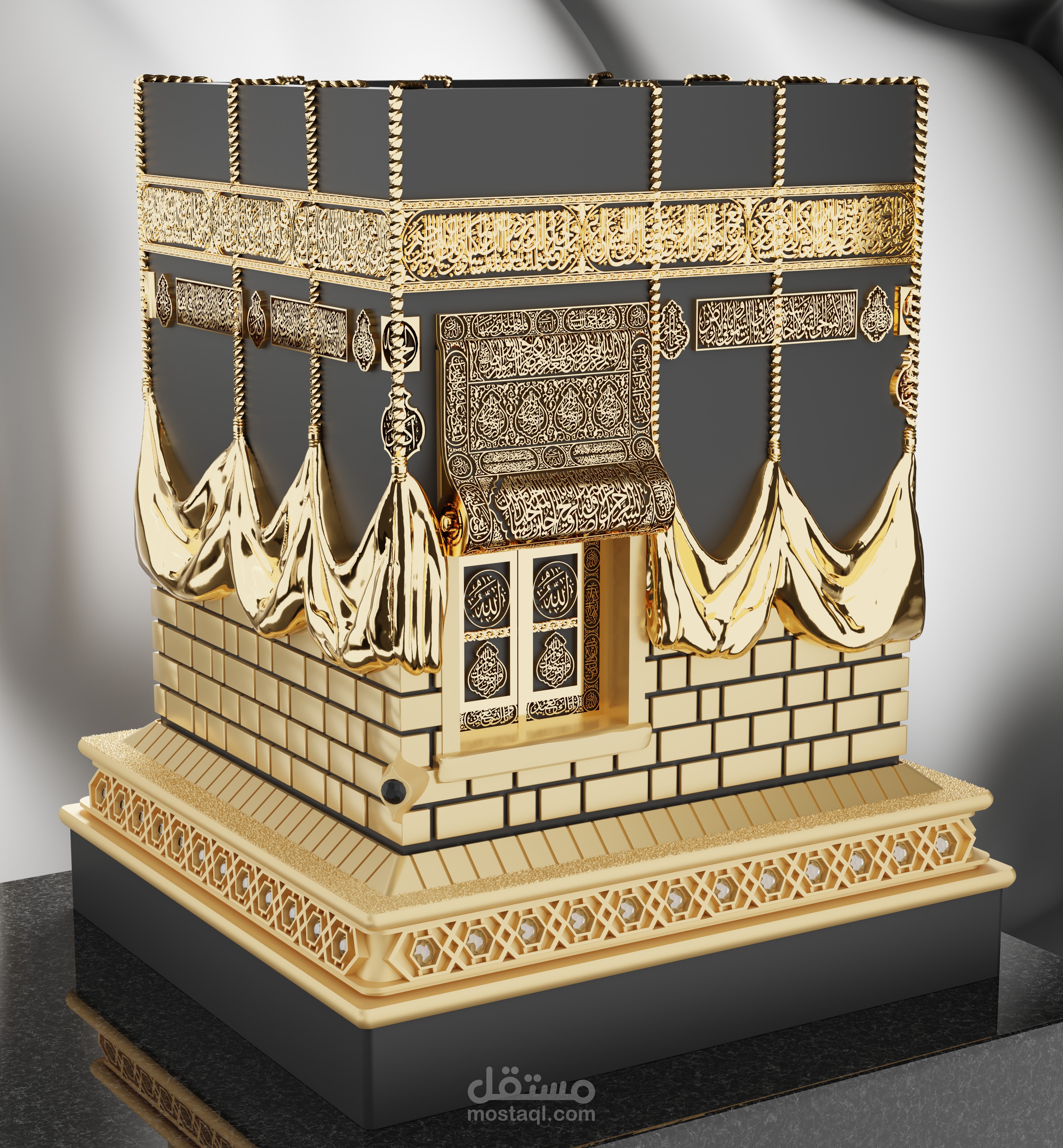 الكعبة المشرفة - جاهزة للطباعة 3D