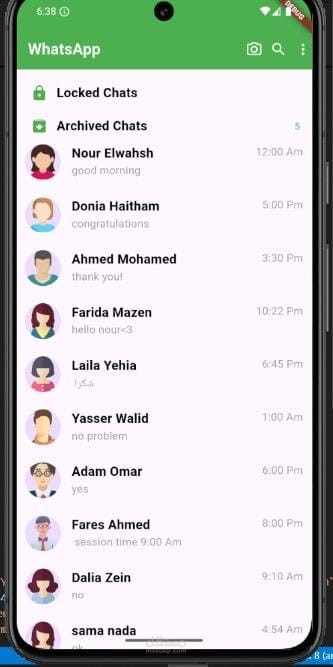 whatsapp screen