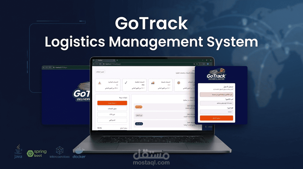 GoTrack – نظام متكامل لإدارة العمليات اللوجستية باستخدام Microservices