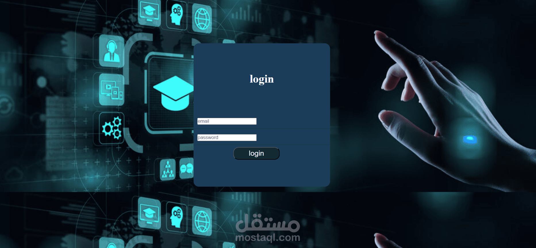 front end website