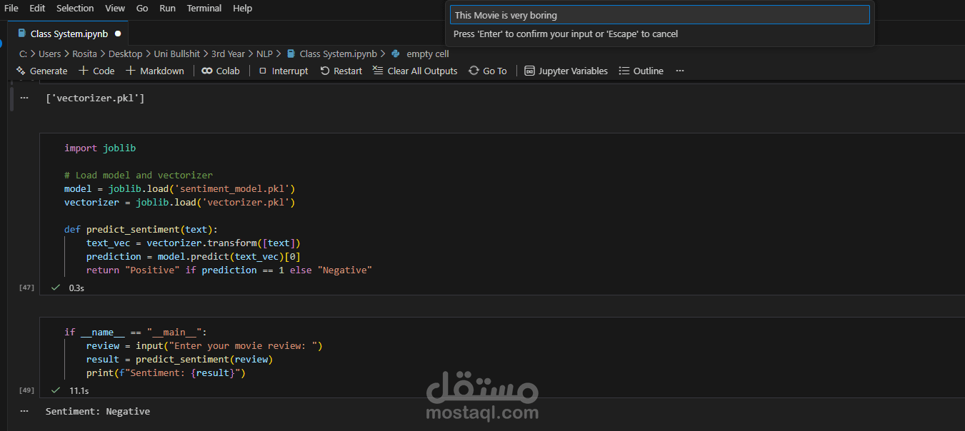 Movie Review Sentiment Analysis