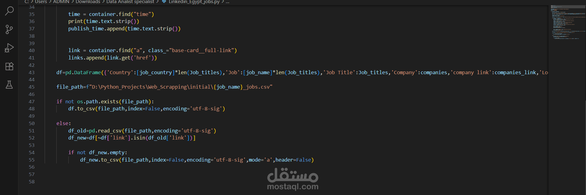 Web Scraping & Automation Project - LinkedIn Jobs