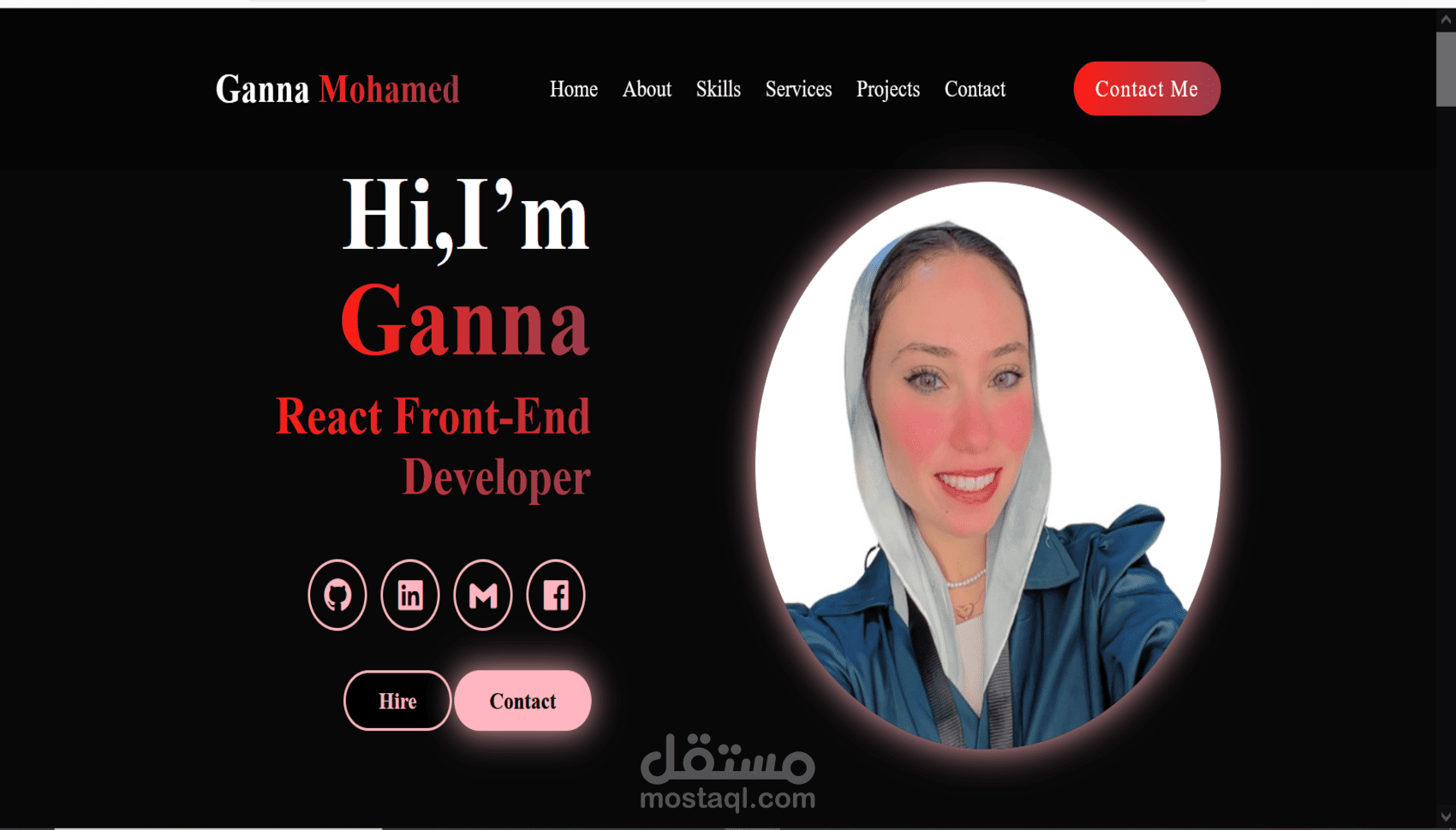 تصميم Portfolio بشكل احترافي وجذاب لعرض اعمالك