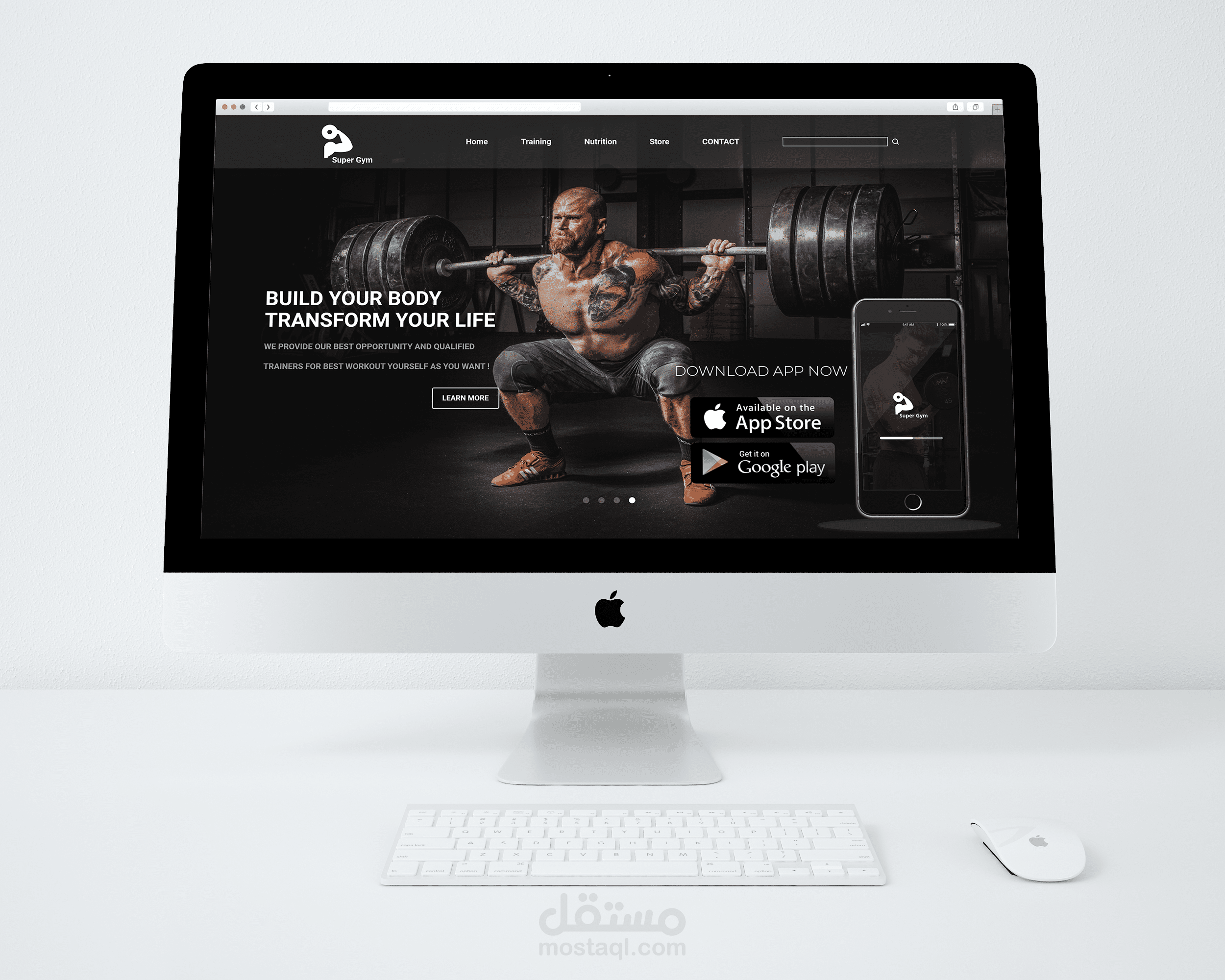 Super Gym - Website Design