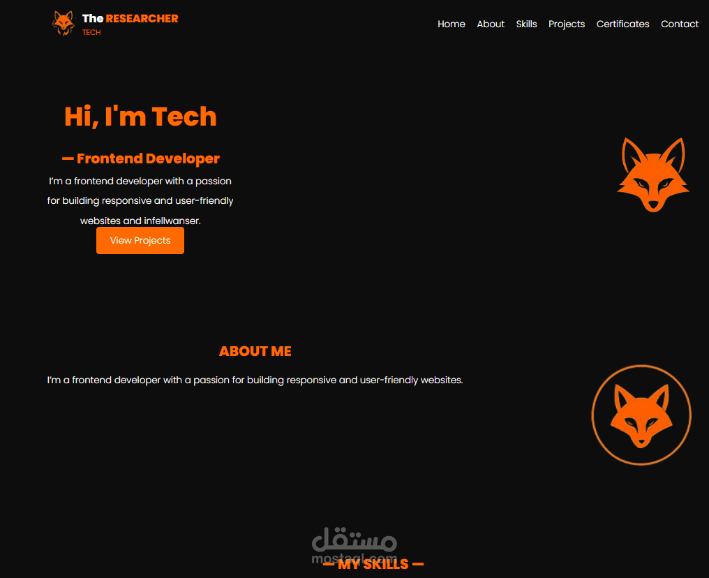 Personal Portfolio Website