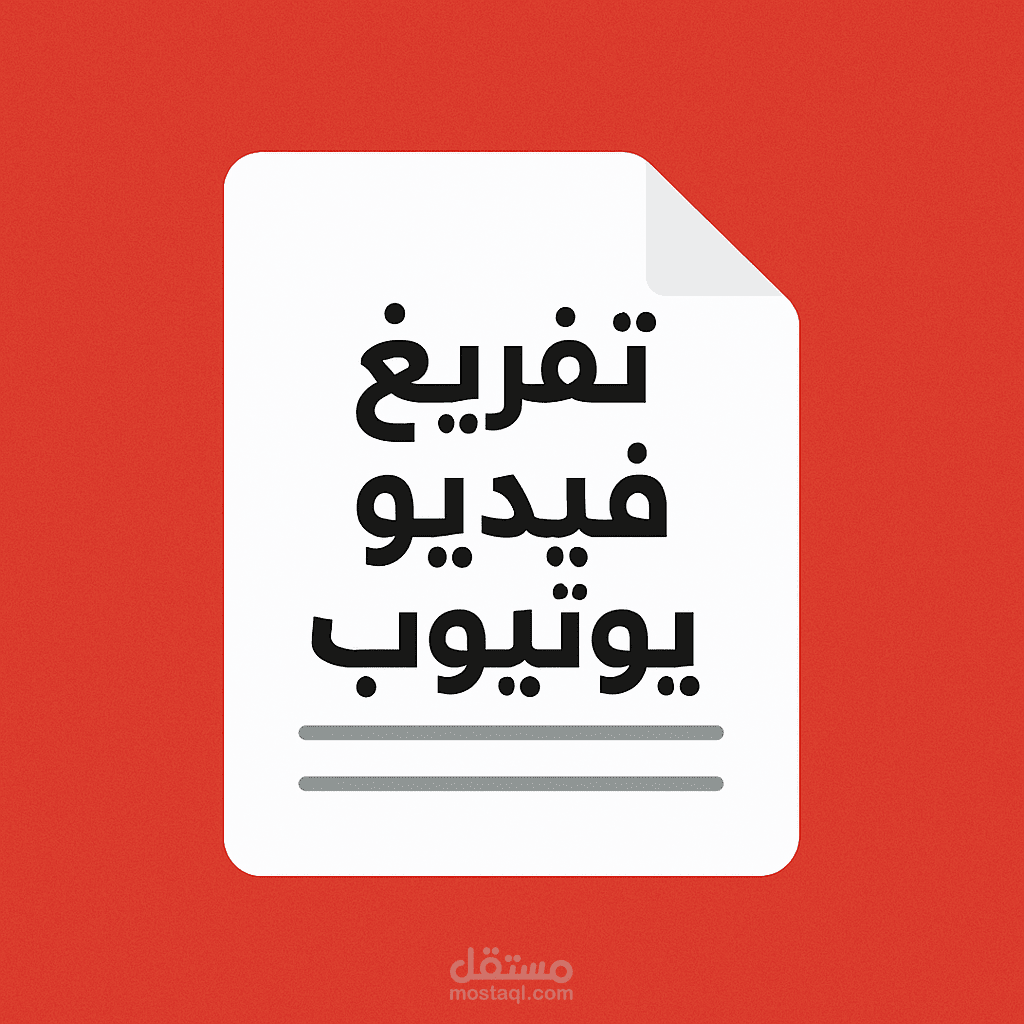 تفريغ فيديو يوتيوب وتنسيق النص بشكل احترافى