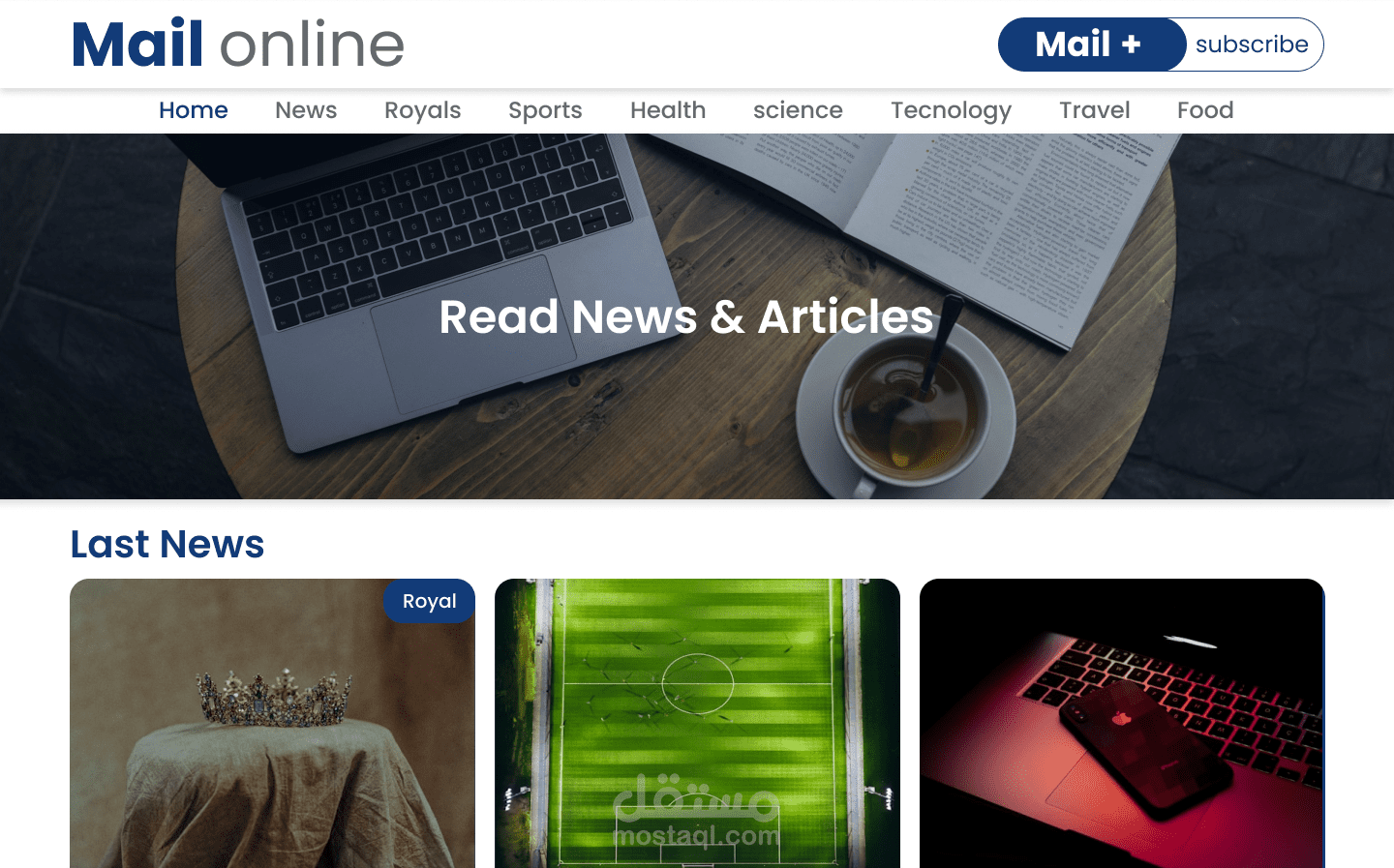 mail online\ redesign web site