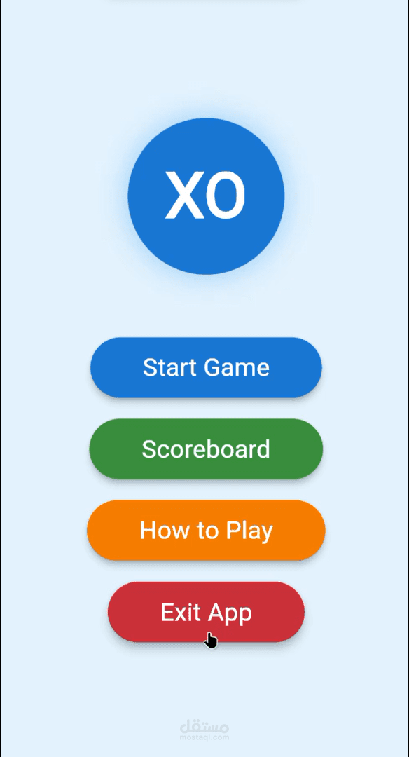 لعبة XO (Tic Tac Toe) للموبايل تعمل بدون إنترنت مع إحصائيات