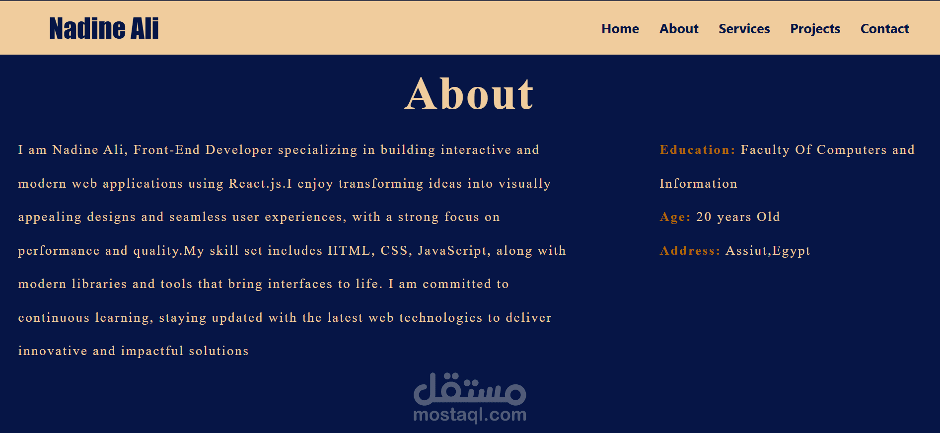 Personal Portfolio Website