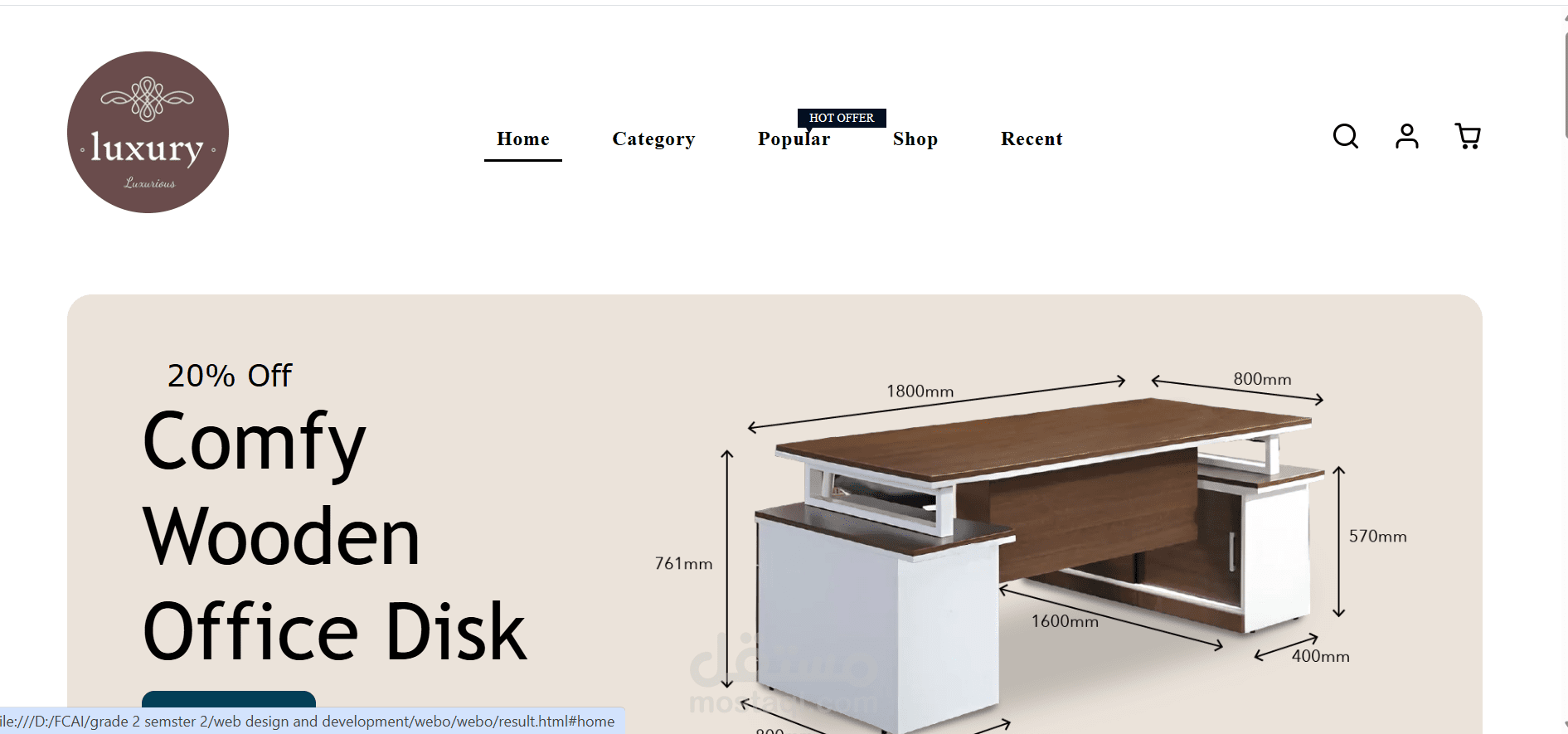 Furniture website