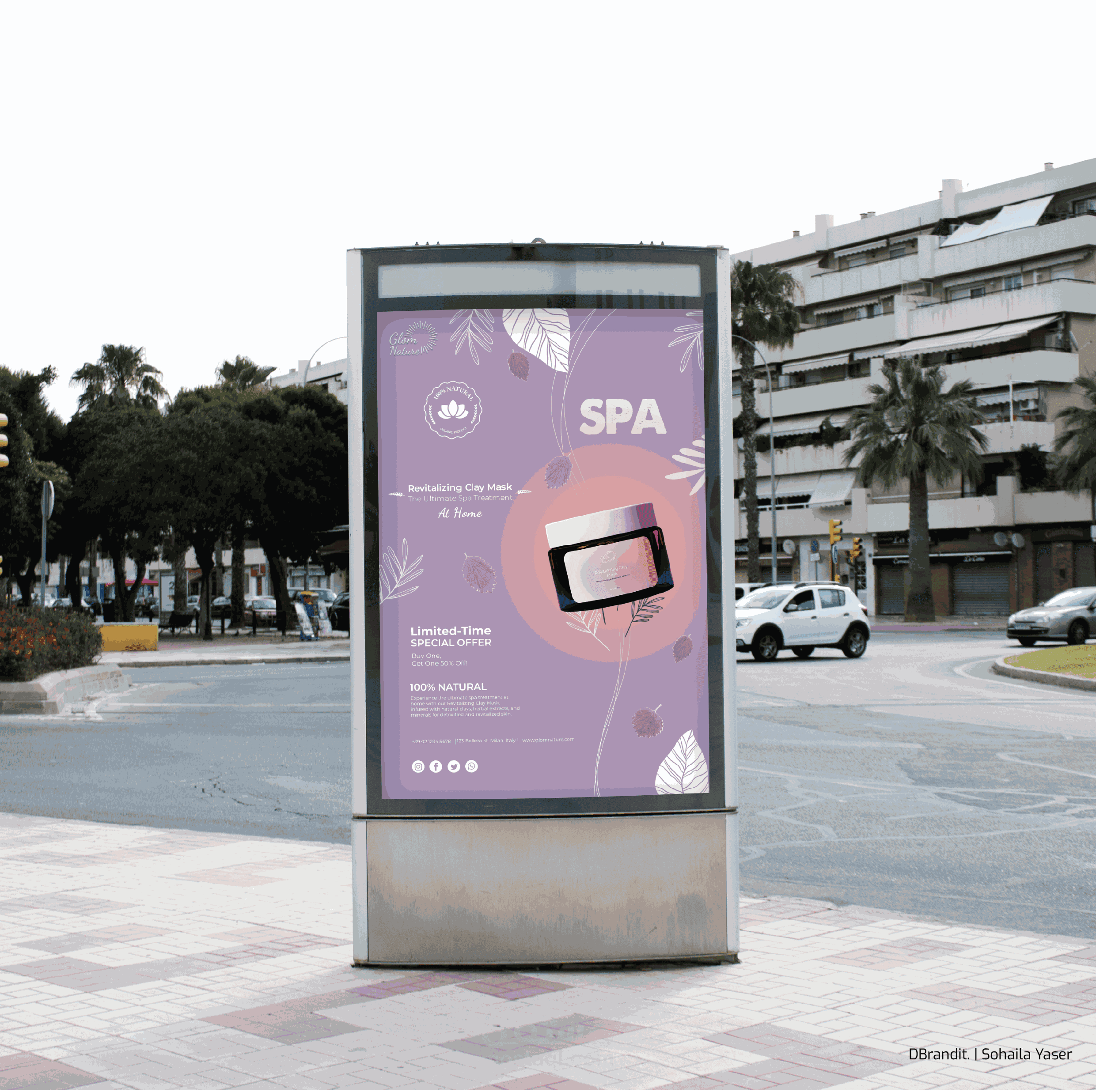 Creative Direction & Social Media Campaign for “Glem Nature” – Natural Beauty Brand