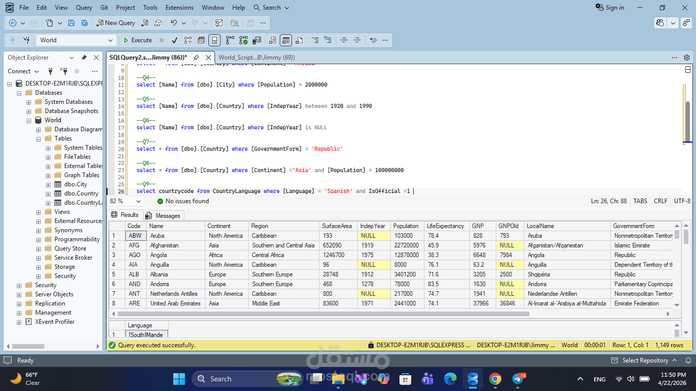 database